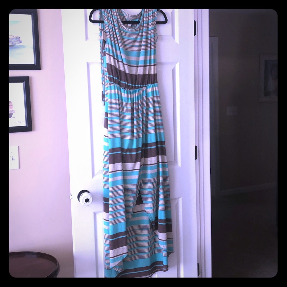 Striped maxi dress
